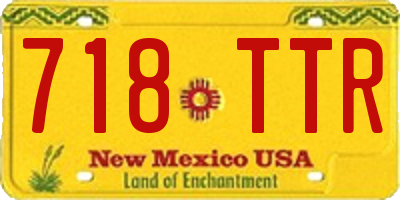 NM license plate 718TTR