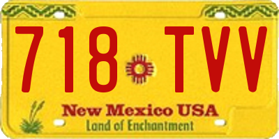 NM license plate 718TVV
