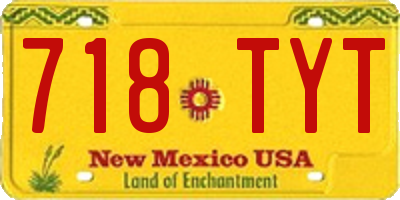 NM license plate 718TYT