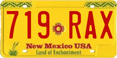 NM license plate 719RAX
