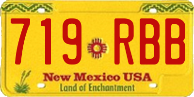 NM license plate 719RBB