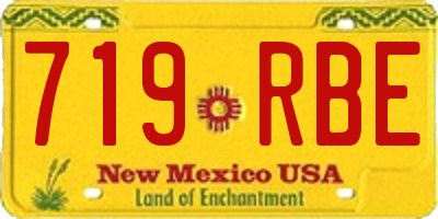 NM license plate 719RBE