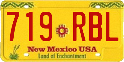 NM license plate 719RBL