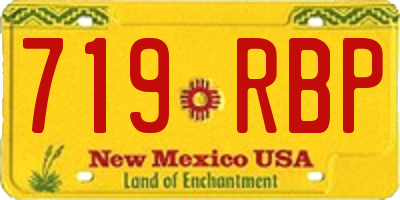 NM license plate 719RBP