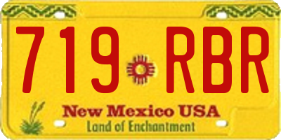 NM license plate 719RBR