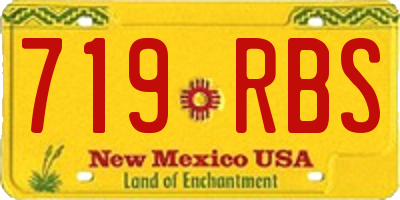 NM license plate 719RBS