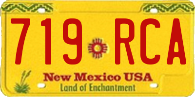 NM license plate 719RCA