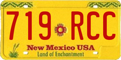 NM license plate 719RCC
