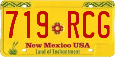 NM license plate 719RCG