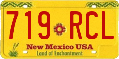 NM license plate 719RCL