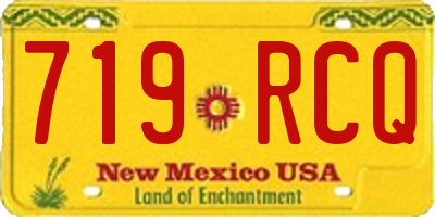 NM license plate 719RCQ