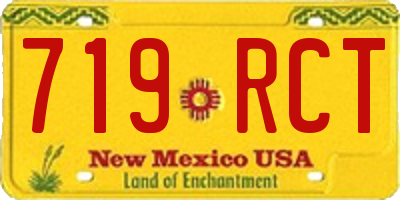 NM license plate 719RCT