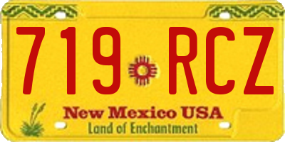 NM license plate 719RCZ