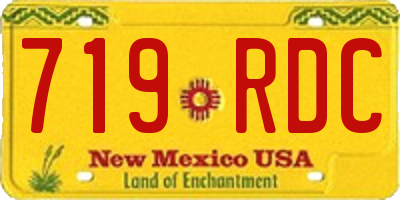NM license plate 719RDC