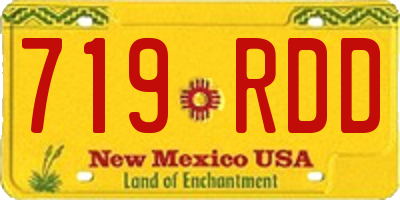 NM license plate 719RDD