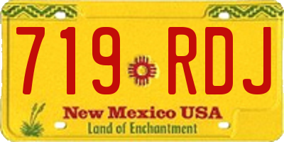 NM license plate 719RDJ