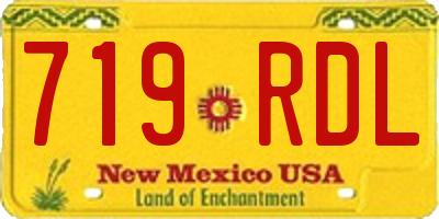 NM license plate 719RDL