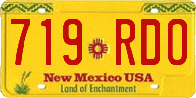 NM license plate 719RDO