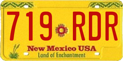 NM license plate 719RDR