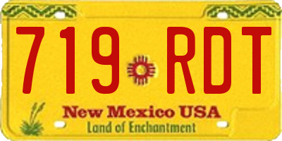 NM license plate 719RDT