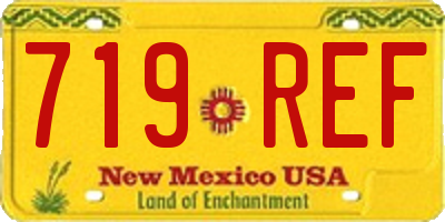 NM license plate 719REF