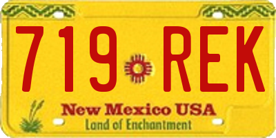 NM license plate 719REK