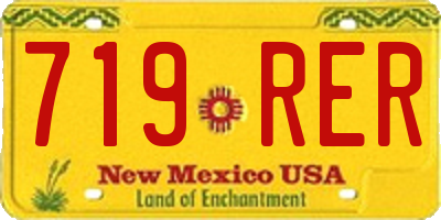 NM license plate 719RER