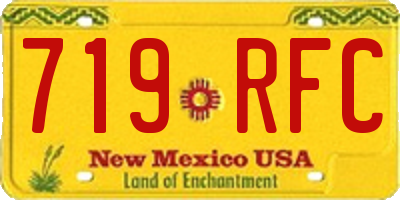 NM license plate 719RFC