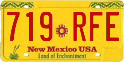 NM license plate 719RFE