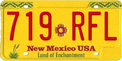 NM license plate 719RFL