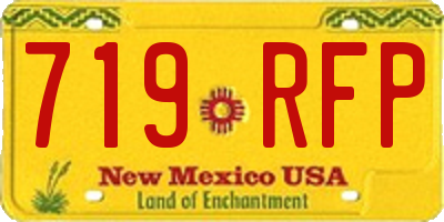 NM license plate 719RFP