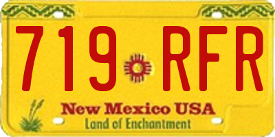 NM license plate 719RFR