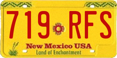 NM license plate 719RFS