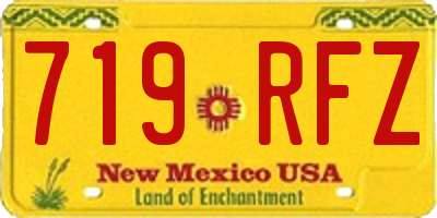 NM license plate 719RFZ