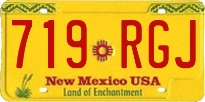 NM license plate 719RGJ