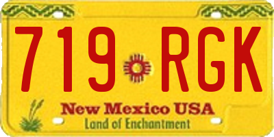 NM license plate 719RGK