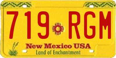 NM license plate 719RGM