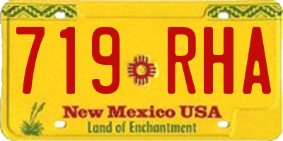 NM license plate 719RHA