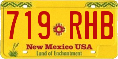 NM license plate 719RHB