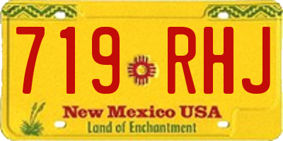 NM license plate 719RHJ