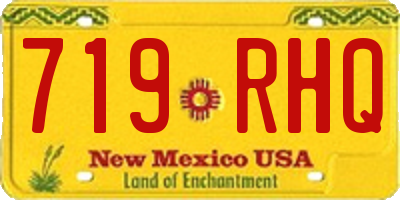 NM license plate 719RHQ