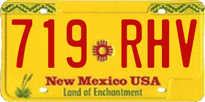 NM license plate 719RHV
