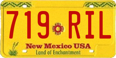 NM license plate 719RIL