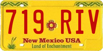 NM license plate 719RIV