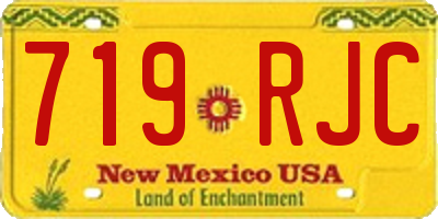 NM license plate 719RJC