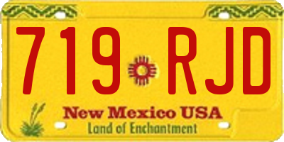 NM license plate 719RJD