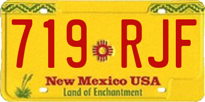 NM license plate 719RJF