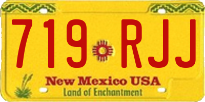 NM license plate 719RJJ