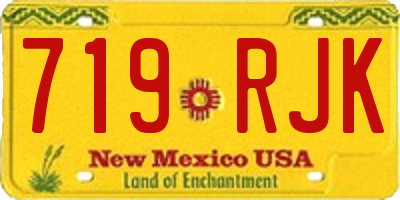 NM license plate 719RJK