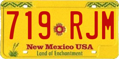 NM license plate 719RJM